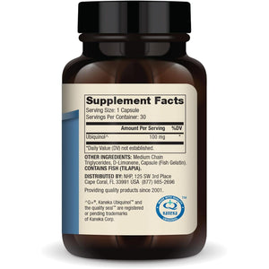 Dr. Mercola Ubiquinol - 100 mg Ubiquinol - Supports Energy Production - Antioxidant Supplement - Non-GMO, Gluten-Free & Soy-Free - 30 Capsules (30 Servings)