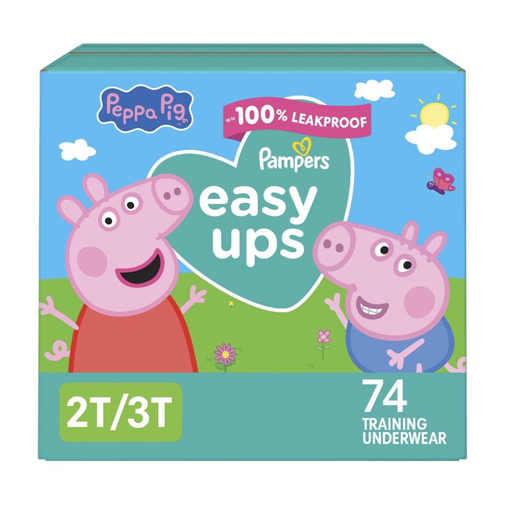 Buy now Pampers Training Pants - Easy Ups Girls & Boys - Size 3T-4T, 22 Count, Peppa Pig Underwear (Packaging May Vary) 2T-3T (B077VHXG26) at indiglob india
