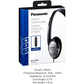 Panasonic Headphones, On-Ear Lightweight Earphones with Microphone and XBS for Extra Bass and Clear, Natural Sound, 3.5mm Jack for Phones and Laptops, Work from Home - RP-HT21M (Black & Silver)