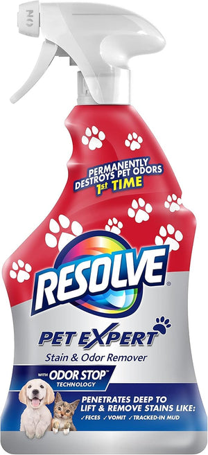 Buy now Resolve Pet Expert Stain and Odor Remover, Carpet Cleaner, Pet Stain and Odor Remover, Carpet & Upholstery Cleaner - Removes Stains and Odors, 22 oz at indiglob india