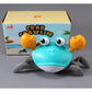 control future Crawling Crab Baby Toy - Infant Tummy Time Toys 3 4 5 6 7 8 9 10 11 12 Babies Boy 3-6 6-12 Learning Crawl 9-12 12-18 Walking Toddler 36 Months Old Music Development 1st Birthday Gifts