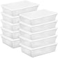 Buy now Sterilite 24-Pack 6 Quart Storage Box, Stackable Clear Plastic Bins with Snap-On Lids - Heavy-Duty Organizing Containers for Closet, Bathroom, and Office 28 Quart 10-Pack at indiglob india