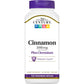 21st Century 2000 mg Cinnamon Plus Chromium Vegetarian Capsules (120 Count), Cinnamon Supplements Supports Sugar & Carbohydrate Metabolism, Gluten-Free, Non-GMO, No Added Artificial Flavors