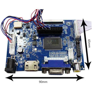 VSDISPLAY VGA 2AV LCD Controller Board Work for 14" 15.6'' b140xtn03.1 LP140WH1 BT140XW02 B156XW02 1366x768 LVDS 40Pin WLED Backlight LCD Panel
