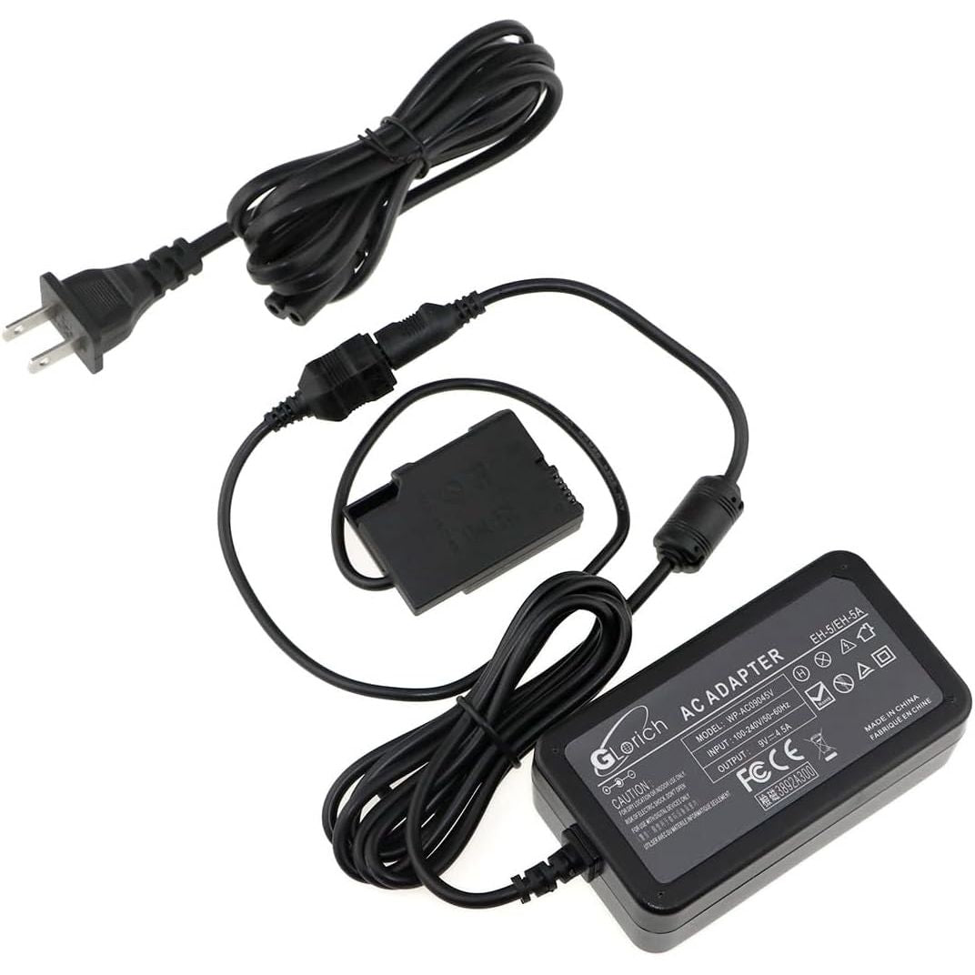 Glorich EP-5A DC Coupler EN-EL14 EN-EL14a Dummy Battery EH-5 AC Power Supply Adapter Power Connector for Nikon Coolpix P7000 P7100 P7700 P7800 Df D3100 D3300 D3400 D3500 D5100 D5200 D5300 D5500 D5600