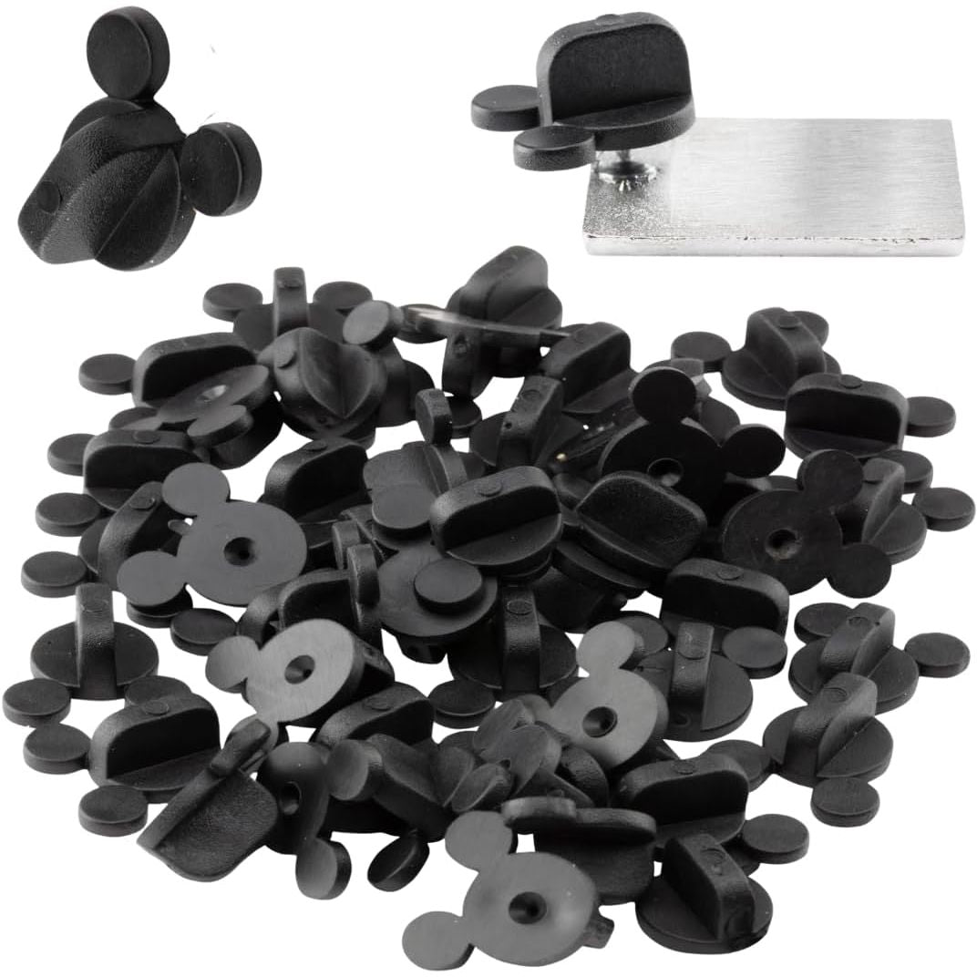 Buy now PVC Rubber Mouse Ears Replacement Pin Backs(50 Pcs) -Compatible with Mickey Mouse, Disney & Novelty Collectible pins - Keep Your Favorite pins Safely Secured to Your Clothes - Keepers, Pinback at indiglob india