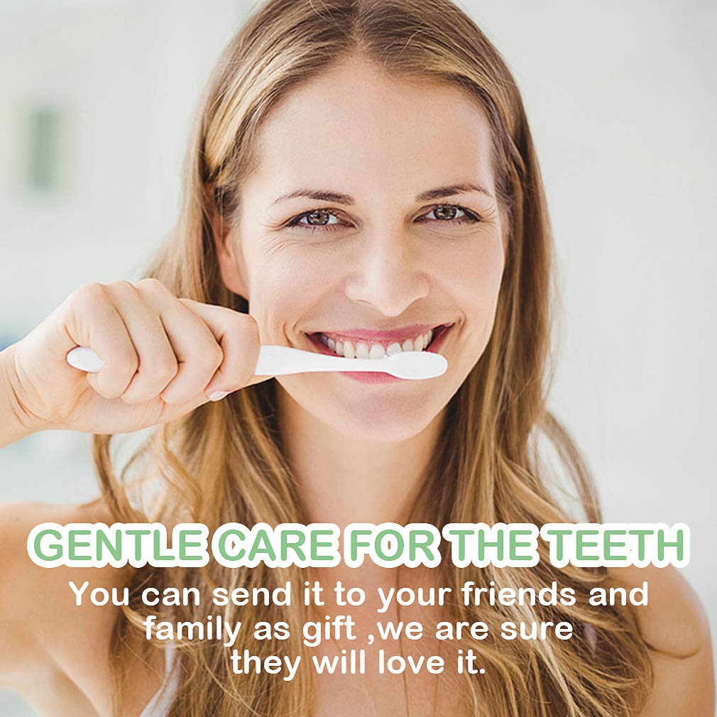 Buy now EasyHonor Extra Toothbrush for Sensitive Gums, Micro Fur Manual Toothbrush with 20000 Soft Floss Bristle for Pregnant Women, Elderly, Braces and Gum Recessions, Protect Fragile Gums (6 Pack) at indiglob india