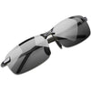 YIMI Polarized Photochromic Driving z87 Sunglasses For Men Women Day and Night safety glasses - Black Frame /Deep Black Lens
