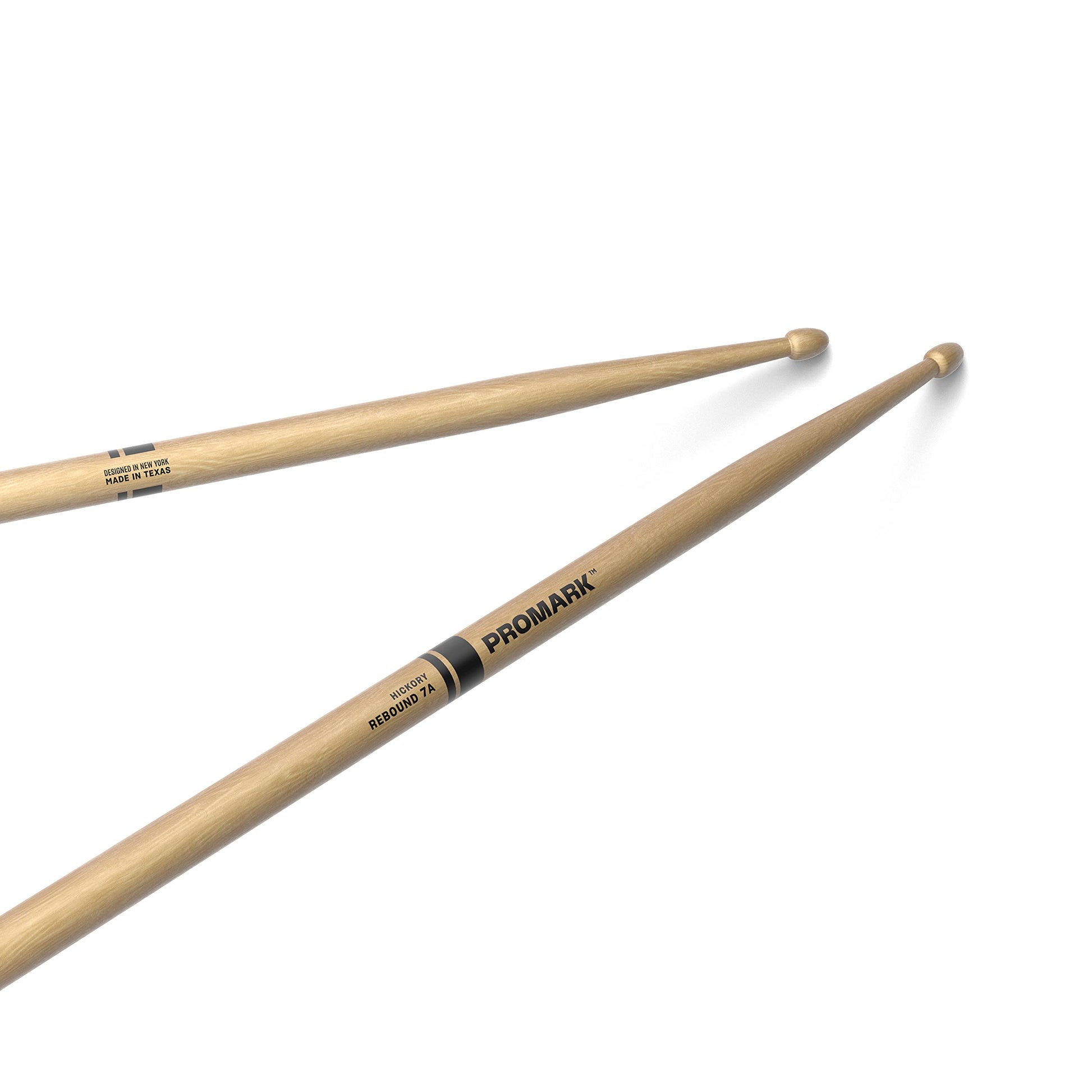 Buy now ProMark Rebound 5A Long Hickory Drumsticks, Acorn Wood Tip, 1 Pair Rebound 7A One Pair Lacquer, Wood Tip at indiglob india