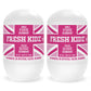 Fresh Kidz Roll On Deodorant for Kids and Teens - Baking Soda and Aluminum-free 24 Hour Protection for Sensitive Skin - Girls "Pink" 1.86 fl.oz.