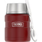 THERMOS Stainless King Vacuum-Insulated Food Jar with Spoon, 16 Ounce, Matte Stainless Steel