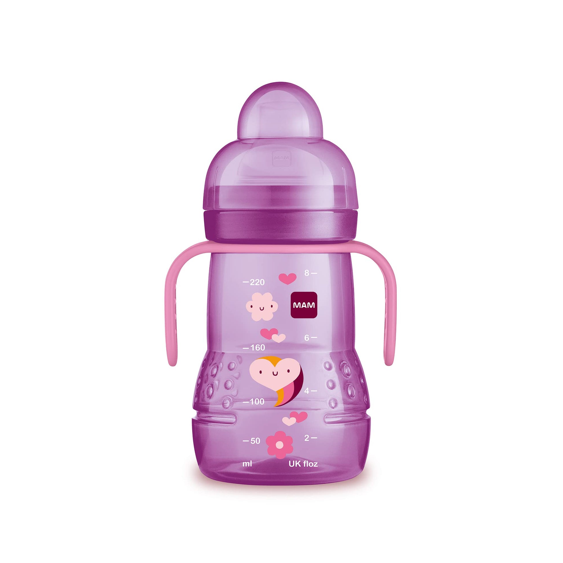 Buy now MAM Trainer Sippy Cup for Toddlers 1-3, 8 oz. Transition Drinking Cup with Extra-Soft Spout, Spill-Free Nipple, and Non-Slip Handles, for Boys 4+ Months, 1 Count Purple 1 Count (8 oz) at indiglob india
