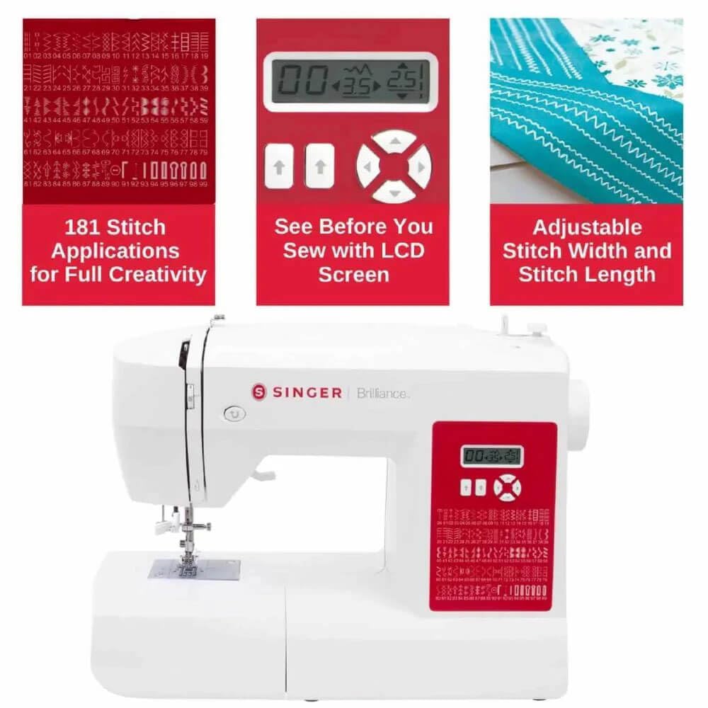 Buy now Plus Sewing Machine 62C Brilliance with Extension Table by Singer at indiglob india