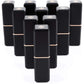Allwon 10Pcs Black Empty Lipstick Tubes DIY Lip Balm Container (Square Tube)