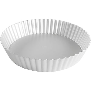 Fat Daddio's PFT-102 Round Fluted Tart Pan, 10 x 2 Inch