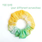 10 Pack White Cotton Scrunchies for Tie Dye Hair Elastic Hair Ties Pony Tail Holder for Party - My Store