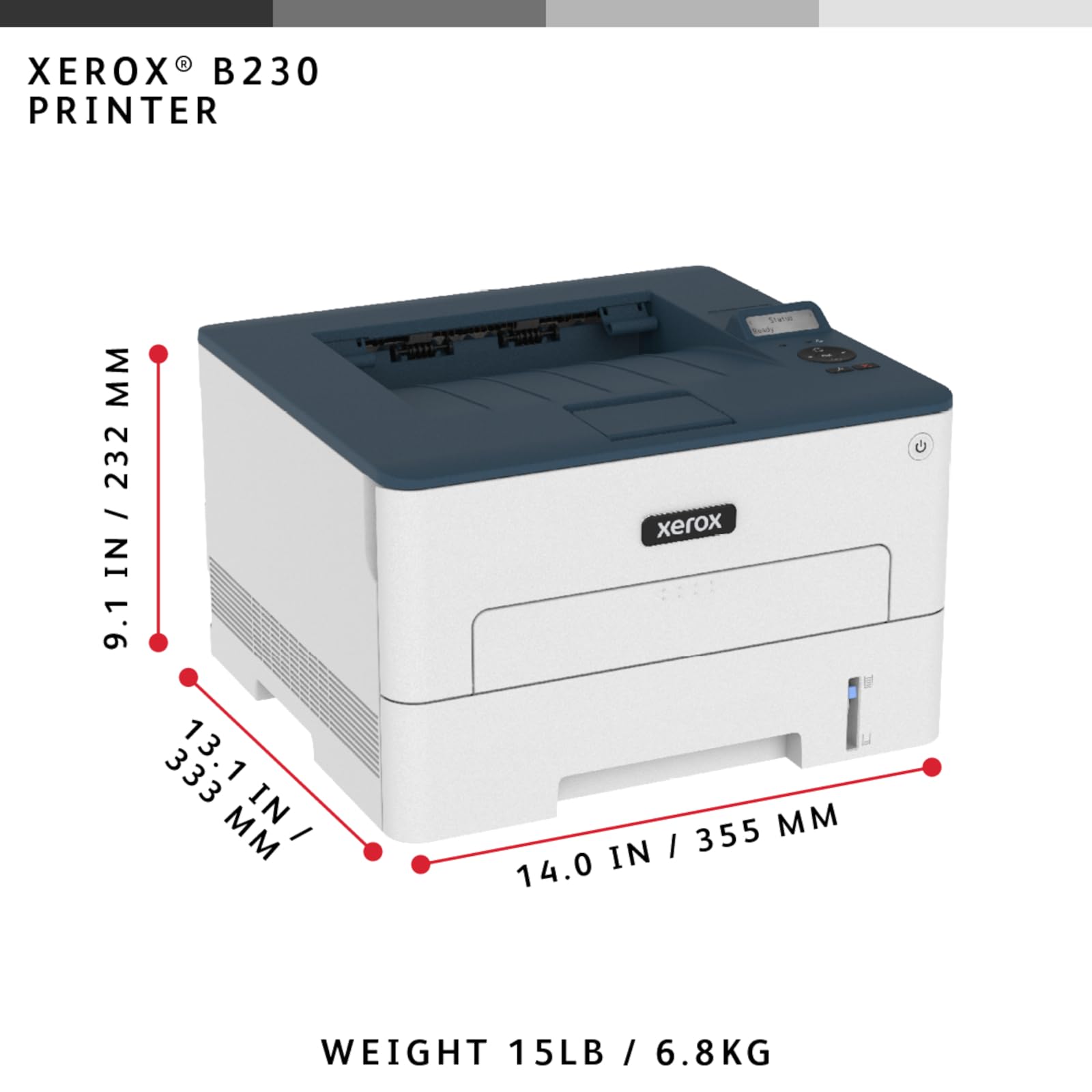 Buy now Xerox B230/DNI Printer - 36 ppm Black and White Laser, Wireless at indiglob india