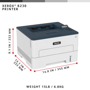 Buy now Xerox B230/DNI Printer - 36 ppm Black and White Laser, Wireless at indiglob india