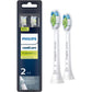 Philips Sonicare Genuine W DiamondClean Replacement Toothbrush Heads, 2 Brush Heads, White, HX6062/65