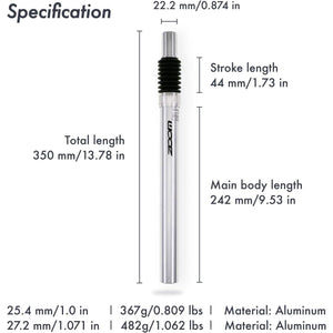 DJC Suspension Seatpost Straight Pillar Headless Bike Seat Post Shock Absorber for City Bike MTB 25.4 27.2 28.6 30.4 30.9 31.6mm