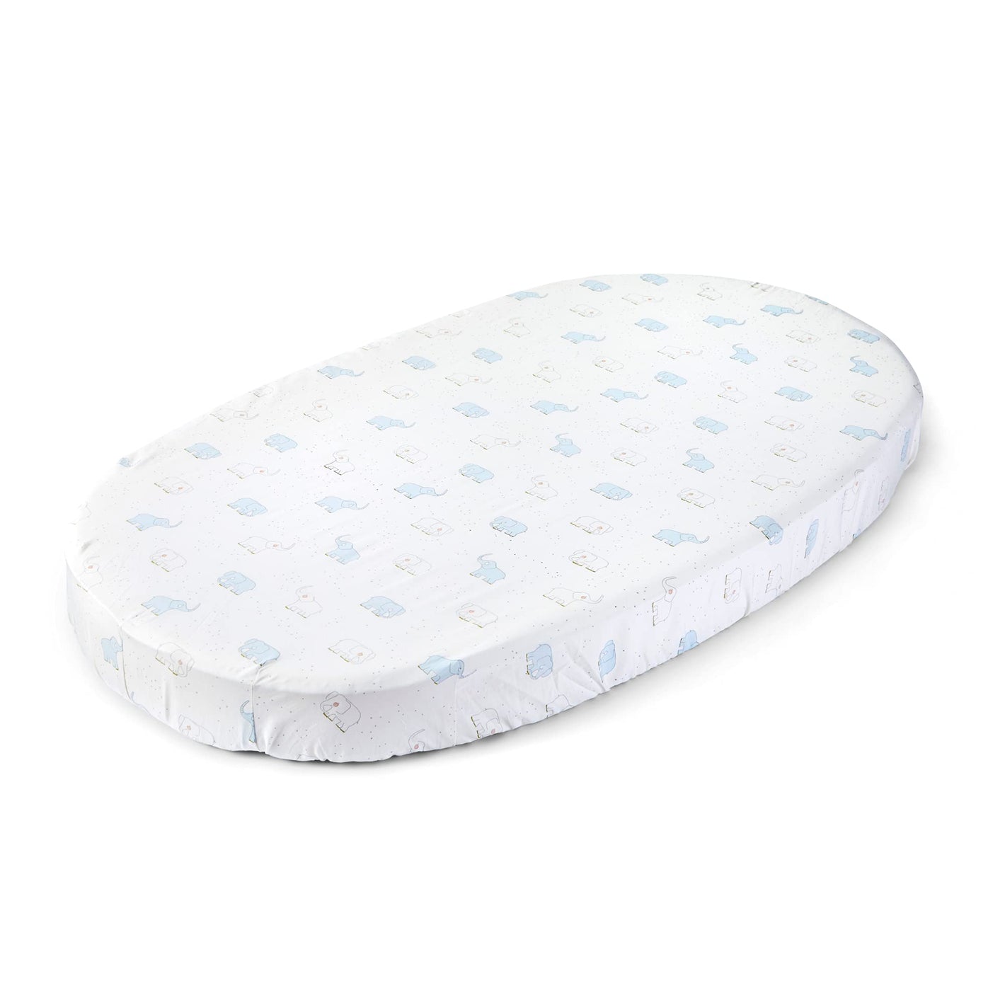 Buy now Stokke Sleepi Fitted Sheet by Pehr V2, Elephant - Not Compatible with Sleepi Bed Mattress Made After August 2022-100% Cotton at indiglob india