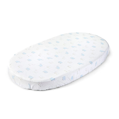 Buy now Stokke Sleepi Fitted Sheet by Pehr V2, Elephant - Not Compatible with Sleepi Bed Mattress Made After August 2022-100% Cotton at indiglob india