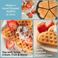 CucinaPro Heart Waffle Maker- Make 5 Heart Shaped Waffles, Special Loved Ones Holiday Breakfast- Nonstick Baker w Easy Cleanup, Electric Waffler Griddle Iron Adjustable Temperature Control- Xmas Gift