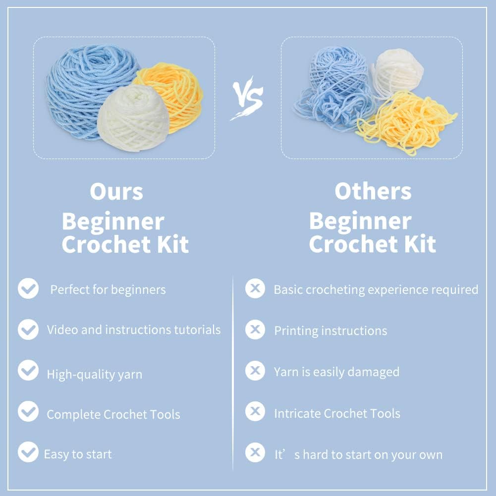 Buy now ZMAAGG Beginners Crochet Kit, Crochet Animal Kit, Knitting Kit with Yarn, Polyester Fiber, Crochet Hooks, Step-by-Step Instructions Video, Crochet Starter Kit for Beginner DIY Craft Art (Penguin) at indiglob india