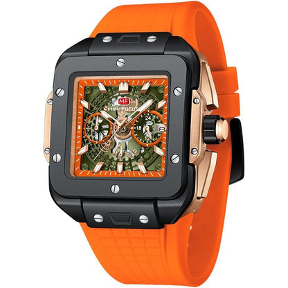 AIMES Watch Wristwatch for Men Fashion Casual Cool Big Dial Watch Luminous Waterproof Sport Analog Quartz Business Mens Watches Silicon Strap Dress Watch