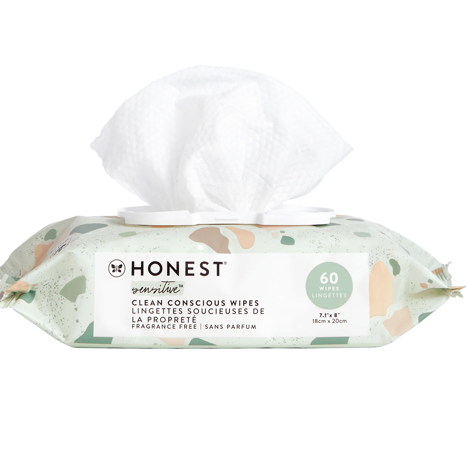 Buy now The Honest Company Hypoallergenic Multi-Use Baby Wipes for Sensitive Baby Skin Rainbow 60 Count Geo Mood 60 Count (Pack of 1) at indiglob india
