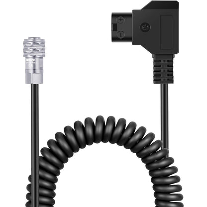 Neewer D-Tap to BMPCC 4K/6K Coiled Power Cable Compatible with Blackmagic Pocket Cinema Camera 4K/6K Gold Mount V Mount Battery Weipu 2 Pin Female to P Tap, 16 inches - 50 inches Length