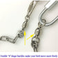 Pet Bird Leash Parrot Foot Chain Stainless Steel 304 Anklet Ring (Model 15, 14.5mm)