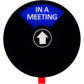 Kichwit Privacy Sign for Office Door, Do Not Disturb, Out of Office, Please Knock, In a Meeting, Conference Sign for Offices, 5 Inch, Black