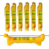 7 pcs Hanging Bubble Line Level for Building Trades, Engineering, Surveying, Metalworking and other Equipment Measure (Yellow - 7 Pack) - Yellow - 7 Pack