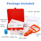 Snake Bite Kit, Bee Sting Kit, Emergency First Aid Supplies, Venom Extractor Suction Pump, Bite and Sting First Aid for Hiking, Backpacking and Camping. Includes Bonus CPR face Shield (Orange)