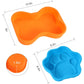 2Pcs Silicone Dog Birthday Cake Pans, Bone Shape, 8 Inch
