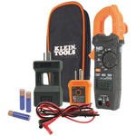 Buy now Klein Tools CL120KIT Clamp Meter Electrical Test Kit, AC Auto Ranging 400 Amp, Backlit Display, Includes GFCI Tester-Line Splitter-Pouch-Leads-3 x AAA at indiglob india