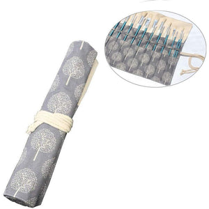 BUSOHA Roll Up Paint Brush Holder Artist Canvas Roll Pouch Bag Makeup Brushes Case Organizer Rollup Protection（15 inch,Without Brushes）