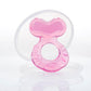 Nuby Silicone Teethe-EEZ Teether with Bristles, Includes Hygienic Case, Pink