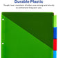 Avery® Big Tab™ Insertable Plastic Dividers, Double Pocket, Multicolor, 5-Tab