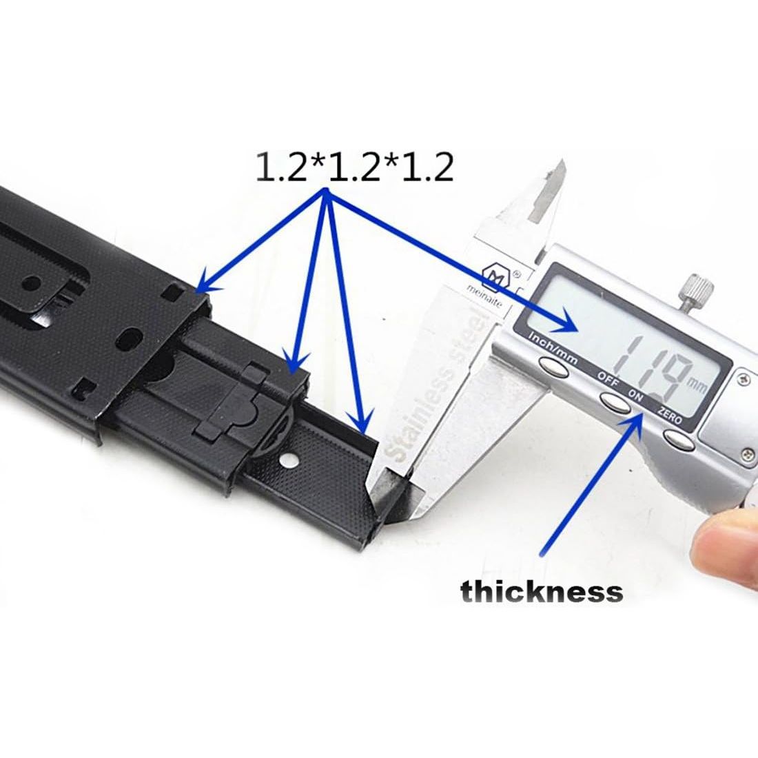 Buy now Furniture 6-inch Length Full Extension Drawer Slides Telescopic Ball Bearing Slide Rail 2pcs at indiglob india