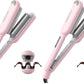 Buy now Curling Iron Hair Crimper Waver - TYMO ROVY Beach Waves Curling Wand, Ionic Deep Waver Hair Curler Tool with Ceramic 3 Barrel for Women, Dual Voltage, Anti-Scald, Easy to Use, Pink, 1.25 Inch at indiglob india
