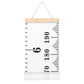 Buy now Mibote Baby Growth Height Chart Handing Ruler Wall Decor for Kids, Canvas Removable Height Growth Chart 79" x 7.9" (Black & White) at indiglob india