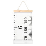 Buy now Mibote Baby Growth Height Chart Handing Ruler Wall Decor for Kids, Canvas Removable Height Growth Chart 79" x 7.9" (Black & White) at indiglob india