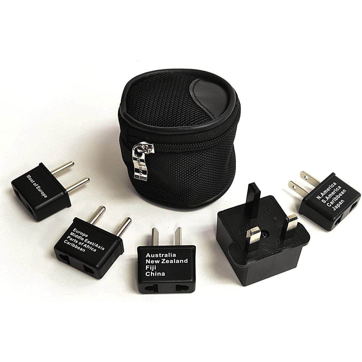 Ceptics International Worldwide Travel Plug Adapter 5 Piece Set, Great for Cell Phones, Battery Chargers, Laptops to Work in Most Countries - My Store
