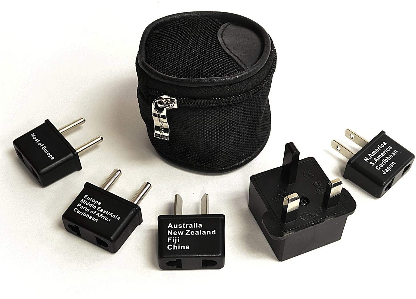 Buy now Ceptics International Worldwide Travel Plug Adapter 5 Piece Set, Great for Cell Phones, Battery Chargers, Laptops to Work in Most Countries at indiglob india