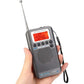 Retekess TR105 Airband Radio, Portable FM AM SW CB AIR All Band DSP Radio, with Digital Clock, Alarm, Backlight LCD, and Extend Antenna（Gray）