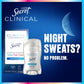 Secret Clinical Strength Antiperspirant Deodorant for Women, 3X Stress Protection, 72hr Sweat & Odor Protection, PH Balancing Minerals, Invisible Solid, Completely Clean Scent, 2.6 oz