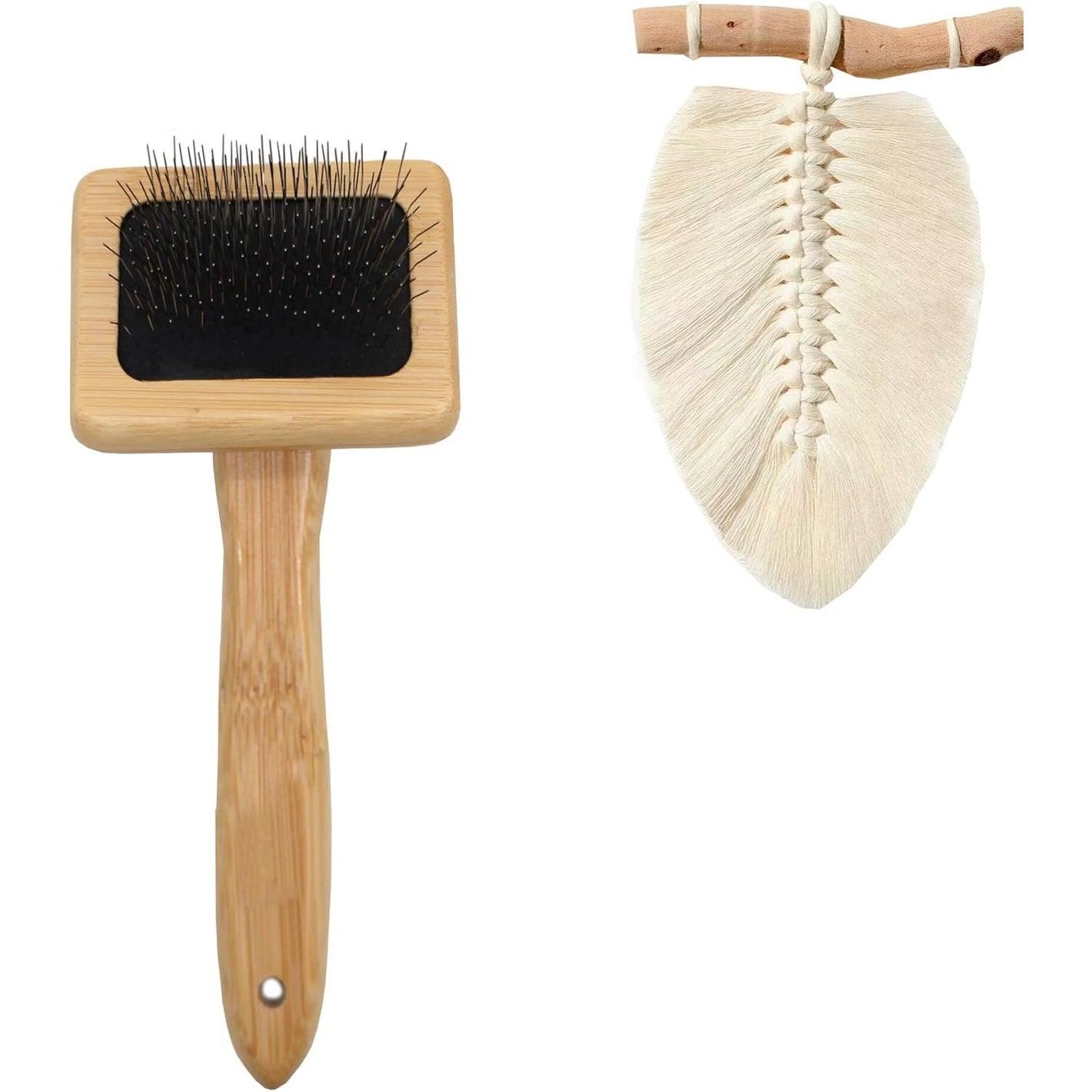 Tyoungg Macrame Comb Wooden for Fringe Feathered Wall Hanging Plant Hanger Craft Making Knitting Cord Rope 3mm 4mm 5mm (Macrame Comb)