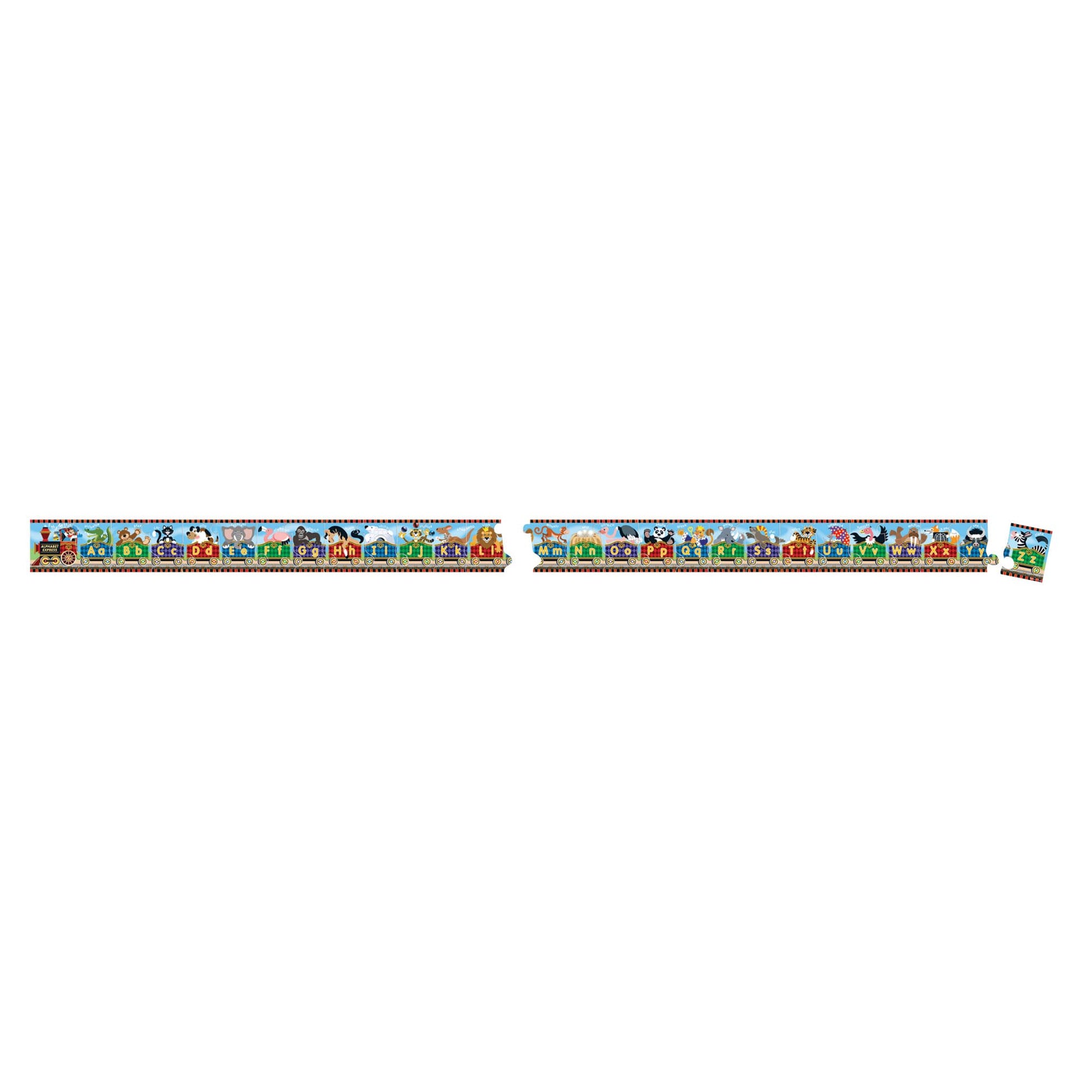 Buy now Melissa & Doug Alphabet Express Jumbo Jigsaw Floor Puzzle (27 pcs, 10 feet Long) - FSC Certified at indiglob india